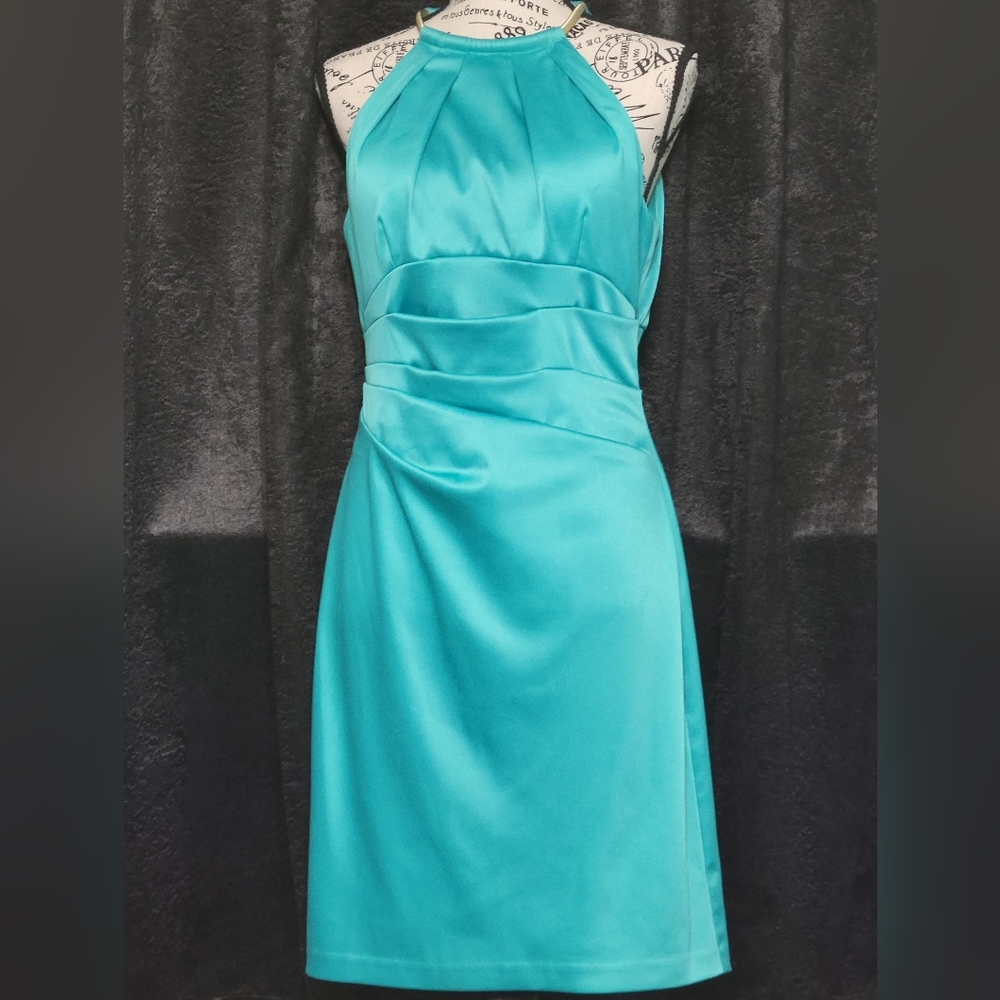 ELIZA J turquoise dress